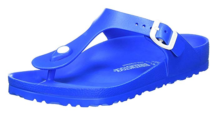 Blue Birkenstock sandals