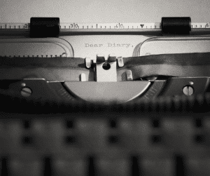 typewriter dear diary