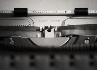 typewriter dear diary